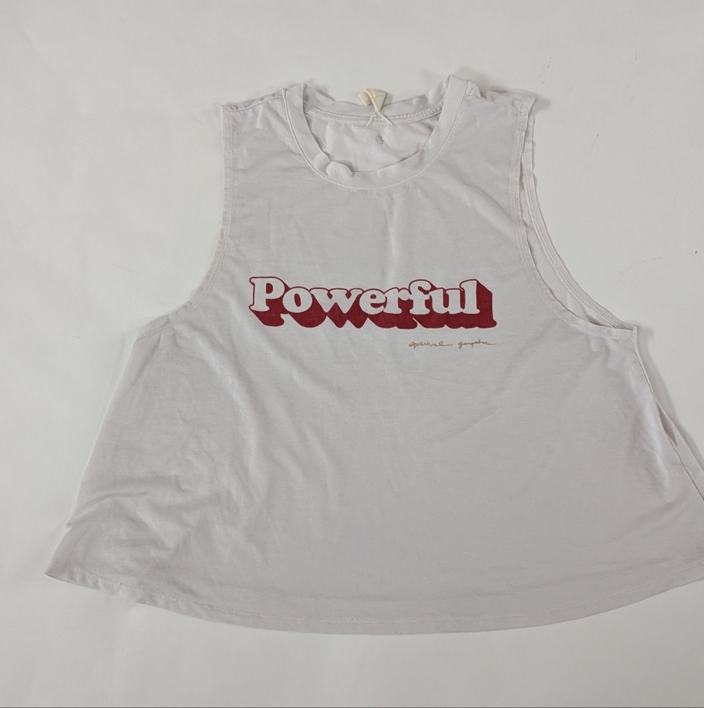 Spiritual Gangster Powerful Tank, Medium, White 🤍